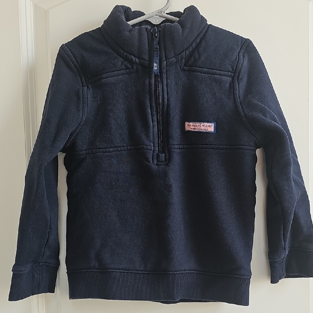 Vineyard Vines Navy Kids Half-Zip Sweatshirt